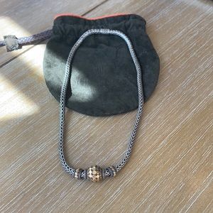 John Hardy Three-Bead Dot Necklace